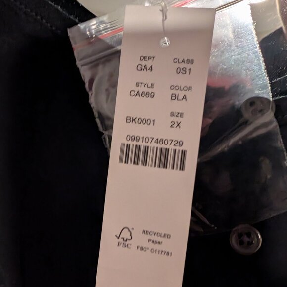 J. Crew Calliste Black Cotton Voile Dress 2X - runs large - Picture 4 of 5